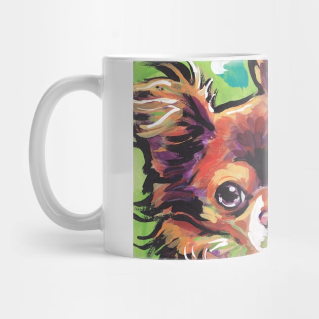 Chi Chi Dog Bright colorful pop dog art by bentnotbroken11